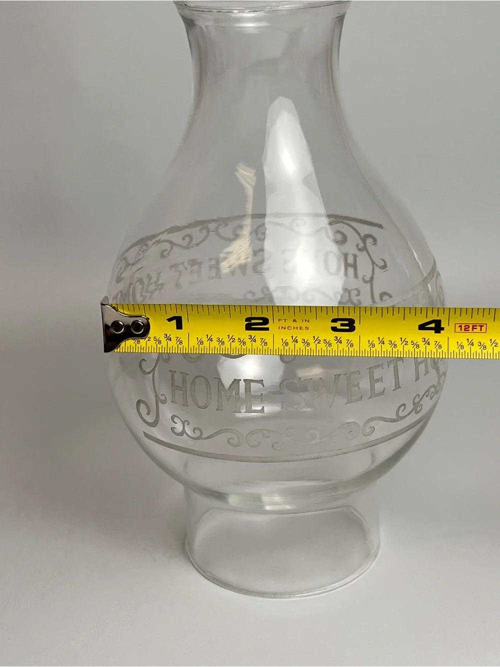 Home Sweet Home Borosilicate Kerosene Oil Lamp Chimney 3” x 8 3/4” - Picture 7 of 12